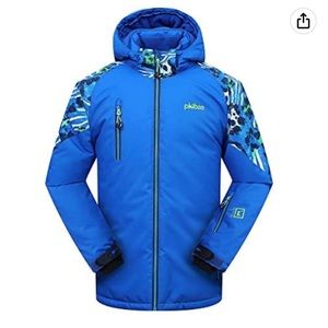 PHIBEE Big Boys' Waterproof Breathable Outdoor Warm Snowboard Ski Jacket